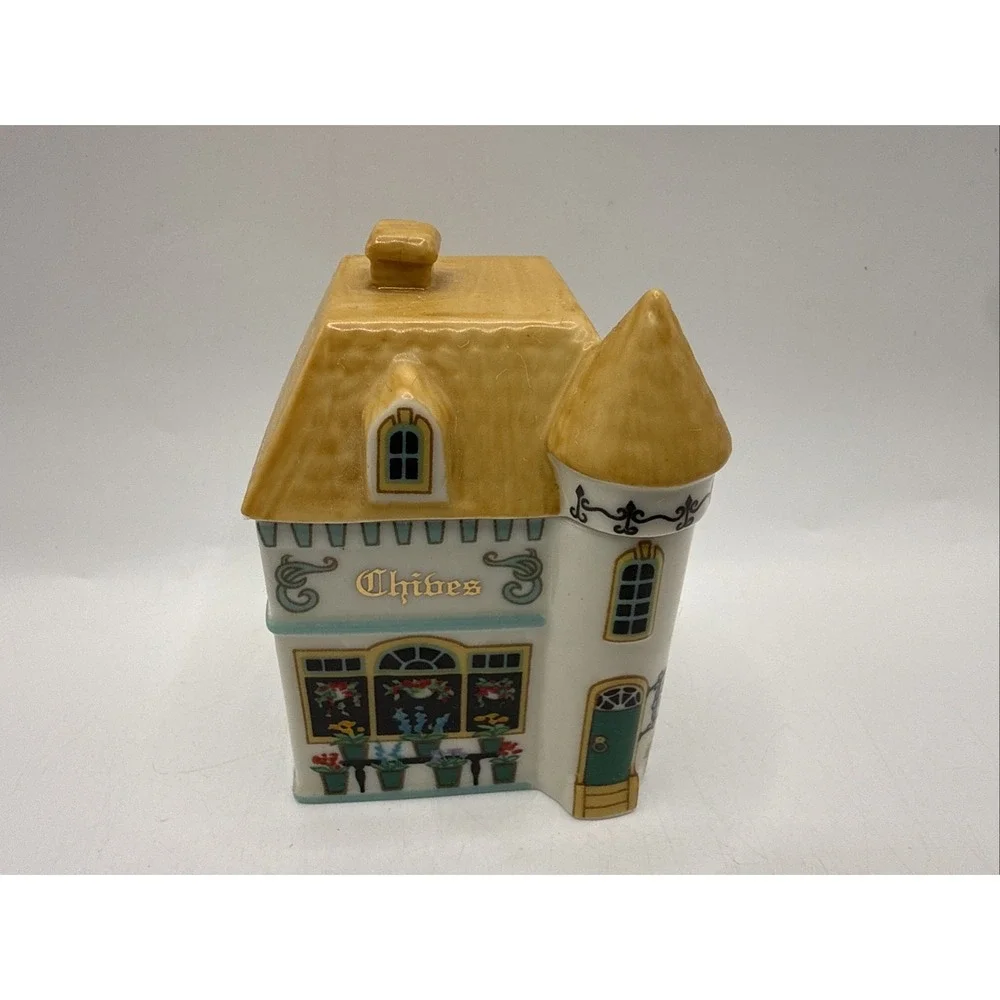 Lenox CANTERBURY CROSSING Spice Village Jar CHIVES No Chips